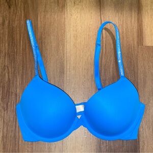 blue PINK push up bra